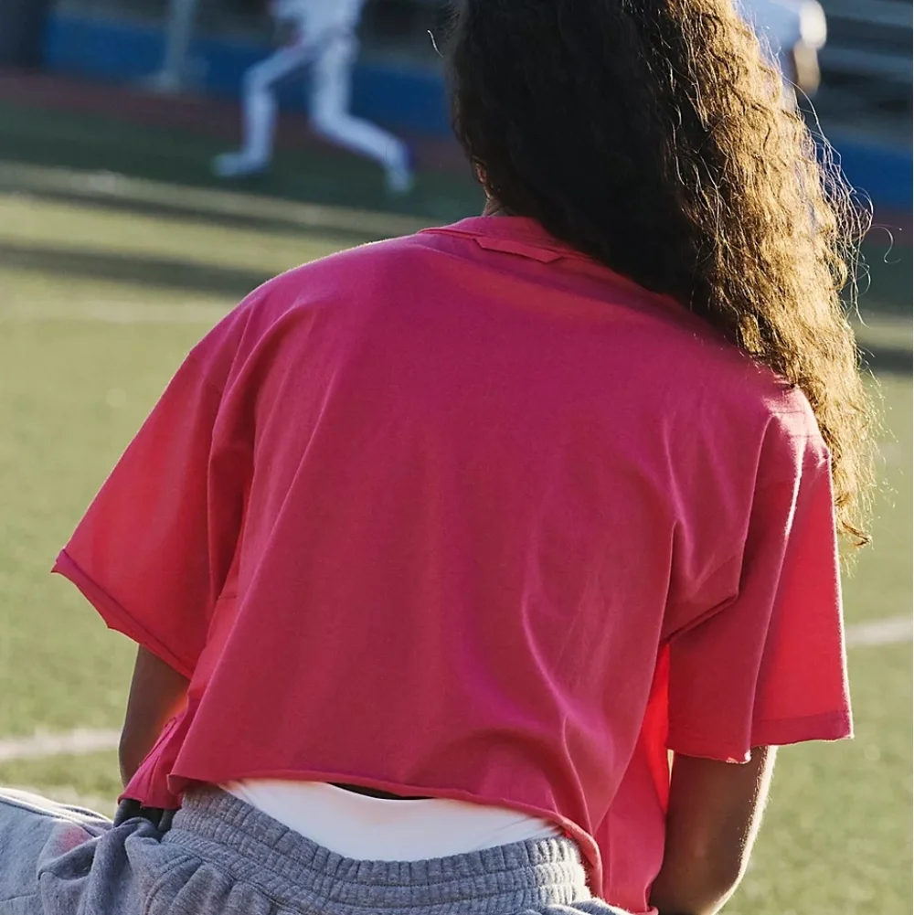 NWT FP Movement Inspire Logo Tee In Hibiscus | Size L - Picture 4 of 9